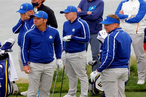 Why are British golfers playing under the European flag at Ryder Cup?