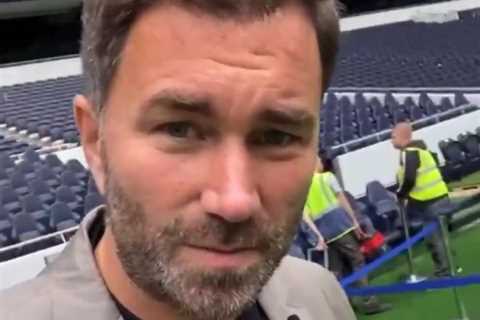 Hearn gives tour inside Tottenham Stadium ahead of Anthony Joshua vs Oleksandr Usyk with AJ getting ..