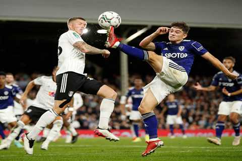 Leeds ace Dan James FLIES to London in helicopter to play in win at Fulham hours after partner Ria..
