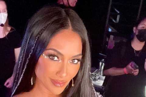 Nicole Scherzinger looks sensational as she shows off trim waist in tiny sequin minidress