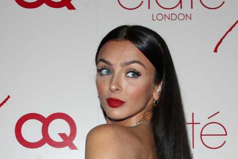 Kady McDermott leaves little to the imagination and risks flashing too much flesh in risque cut-out ..