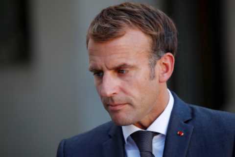Grumpy Emmanuel Macron snubs olive branch from Boris Johnson following war of words over defence..