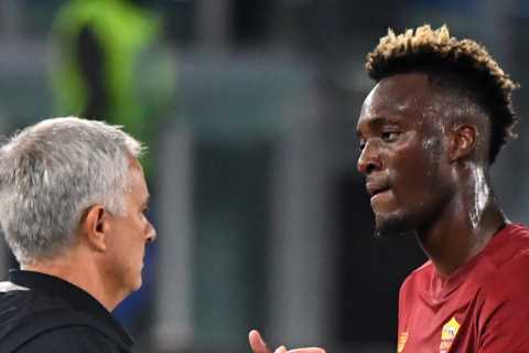 Ex-Chelsea striker Tammy Abraham sings Roma anthem before scoring winner for Jose Mourinho’s side
