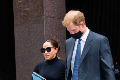Meghan Markle smiles at new nickname ‘Madam Duchess’ before donning sunglasses for glam New York..