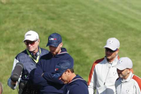 Brooks Koepka rages at Ryder Cup officials ‘If I break my wrist, it’s on f***ing both of you’ after ..