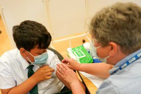 Covid cases plunge despite fears new school term could spark surge as scientists say R-rate may be..