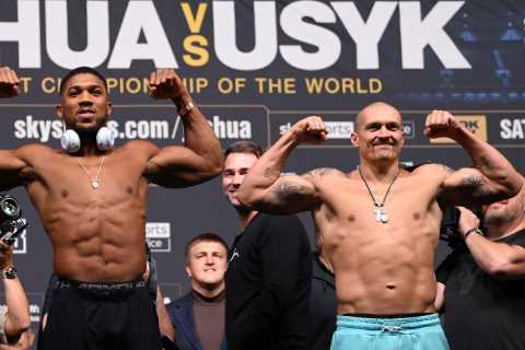 Anthony Joshua vows to fight Tyson Fury or Deontay Wilder next if he gets past Oleksandr Usyk..