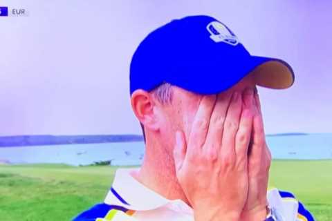 Rory McIlroy breaks down in tears as he apologises to Europe team-mates at Ryder Cup for..