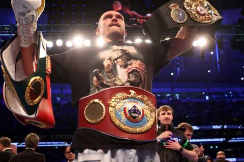 Oleksandr Usyk wants Anthony Joshua rematch at 70,000-seater Olympic Stadium in KIEV but Eddie..