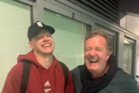 Piers Morgan hilariously makes peace with Arsenal star Aaron Ramsdale after keeper called him..