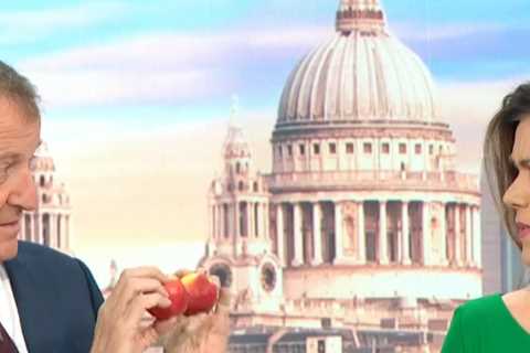 Susanna Reid recoils as Alastair Campbell tells her to ‘feel his wrinkly apples’ in bizarre rant..