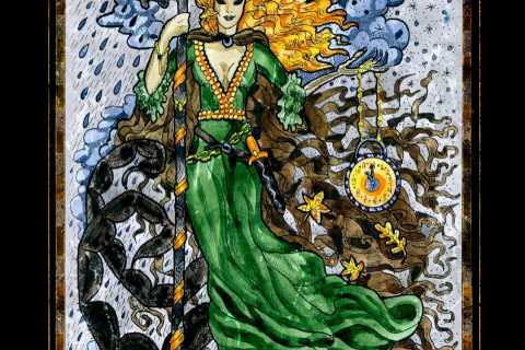 What does the Queen of Wands tarot card mean?