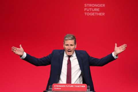Keir Starmer is mercilessly heckled by his own angry Labour members during key conference speech