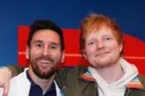 Ed Sheeran meets Lionel Messi and Mauricio Pochettino as pop star heads to Paris to watch PSG win..