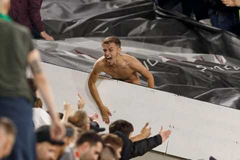 Police make three arrests after emergency worker assaulted during shocking clash between West Ham..
