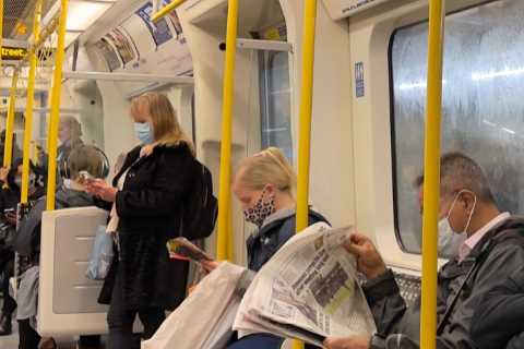 Brits should continue wearing masks when on ‘crowded’ public transport this winter, Sajid Javid says