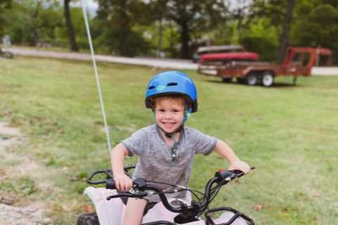 Joy-Anna Duggar slammed for allowing son Gideon, 3, to ride ATV without shoes on as fans urge star..