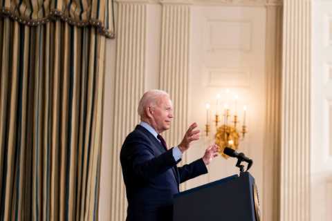 Biden accuses Republicans of being ‘reckless’ over the debt limit increase.