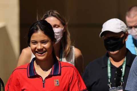 Emma Raducanu vows not to let fame and fortune change her as she returns to court for first time..