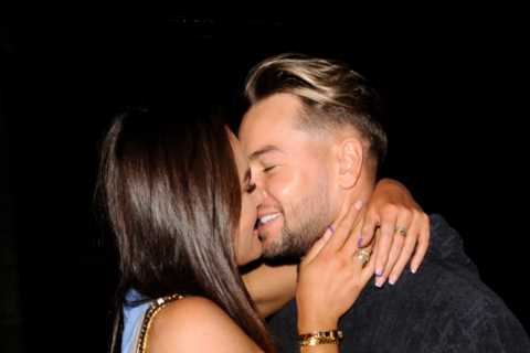 Chris Hughes kisses golfer girlfriend Annabel Dimmock on romantic date night in London