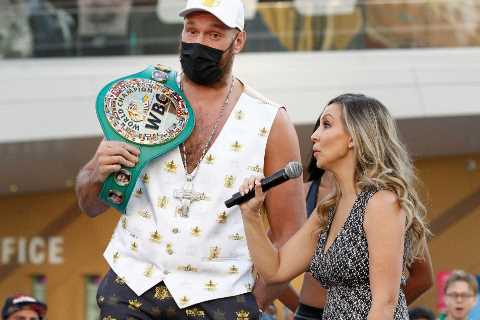 Tyson Fury swears in live interview and says he’s living in Deontay Wilder’s mind ‘rent free’ ahead ..