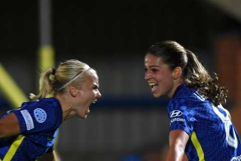 Chelsea 3 Wolfsburg 3: Harder helps Blues snatch a point against her old club in six-goal thriller