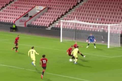 Arsenal fans excited by starlet Omari Hutchinson as 17-year-old impresses with stunning backheel..