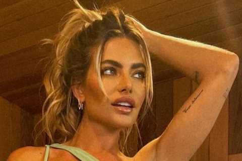 Megan Barton Hanson shows off her new hot tub at ‘dream home’ as she strips off into a green bikini ..