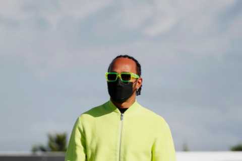 Lewis Hamilton arrives at Turkish Grand Prix in lime green tracksuit as he gets set to face Max..