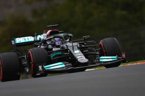 Lewis Hamilton sets track record but will start Turkish Grand Prix in 11th after engine penalty..