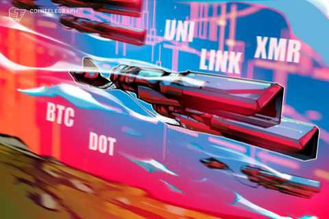 Top 5 cryptocurrencies to watch this week: BTC, DOT, UNI, LINK, XMR