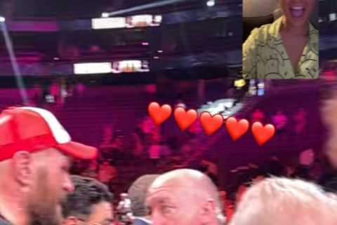 Molly-Mae Hague ‘beyond happy’ after Tyson Fury win as boyfriend Tommy video calls her from the..