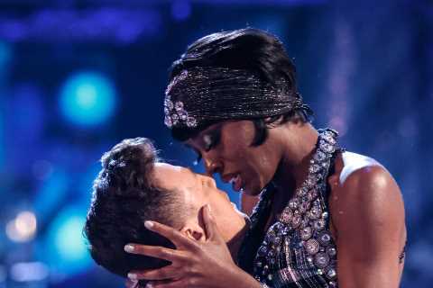 Strictly pro Kai Widdrington caught telling partner AJ Odudu ‘I love you’ after romance rumours