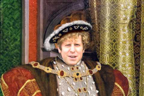 How is Josh Widdicombe related to King Henry VIII?