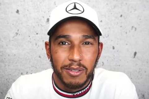 Watch Lewis Hamilton’s incredible reaction to meeting 104-year-old fan as he takes break from F1..