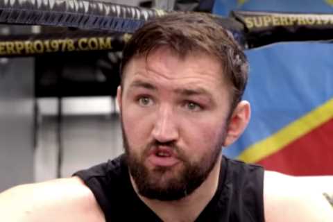 Tyson Fury’s cousin Hughie builds personal gym in back garden defended by two giant Rottweilers..