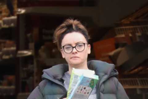 Strictly’s Katie McGlynn goes fresh faced in her comfies for supermarket sweep after getting the..