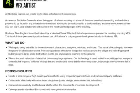 GTA 6 is set for some wild new features based on this Rockstar job ad