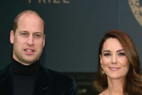 Kate Middleton stuns in recycled dress as Prince William wears velvet green suit jacket again at..