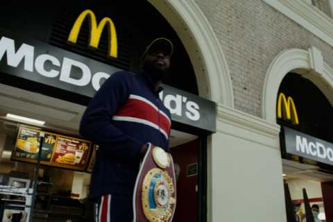 Lawrence Okolie plans to own a McDonald’s restaurant after being inspired to box while working..