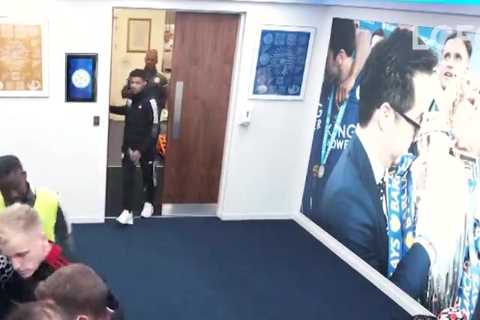 Donny van de Beek can’t catch a break as tunnel cam shows Man Utd flop bumping into coach and..