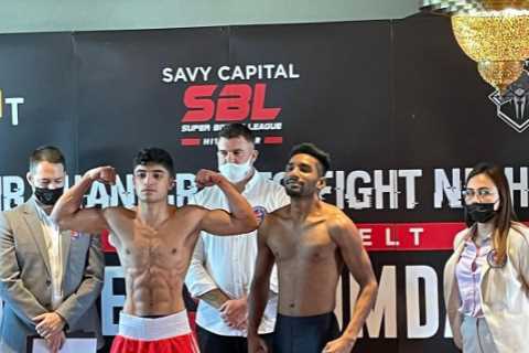 Amir Khan’s cousin wins pro debut on bizarre cryptocurrency card in Dubai with Olympic boxer..