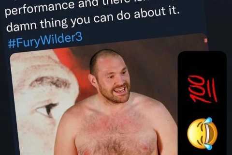 Tyson Fury reacts to old image of him before huge weight loss but says it’s ‘100 per cent body of..