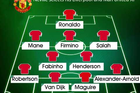 Gary Neville picks just TWO Man Utd players in combined XI with Liverpool… as Carragher omits..