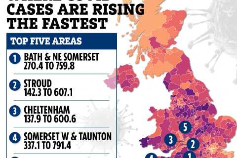 Covid infections are rising in 327 areas – is YOURS on the hotspot list?
