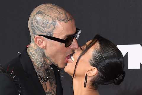 Kourtney Kardashian, 42, &amp; Travis Barker, 45, ‘WILL have a baby together without doubt’ as fans ..