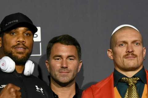 Anthony Joshua rematch with Oleksandr Usyk ‘realistic’ for March as Eddie Hearn reveals UK is..