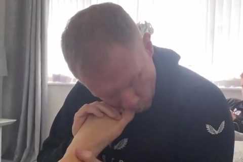 Man Utd legend Paul Scholes gets ribbed as daughter shares ‘true love’ video of him chewing her..