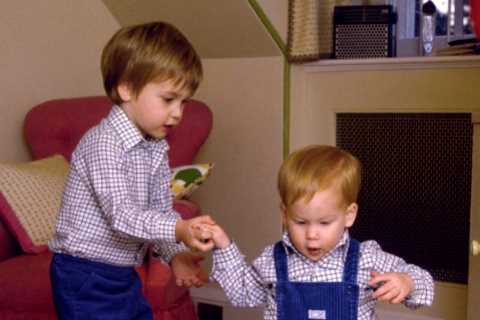 William used to smother Harry in kisses as a young boy and showed him off proudly like his..