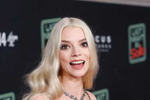 Anya Taylor-Joy dazzles in a daring gold gown at the Last Night in Soho premiere